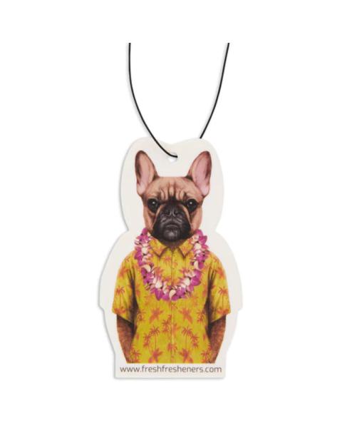 Autoduft / Lufterfrischer Frenchie Auf Hawaii